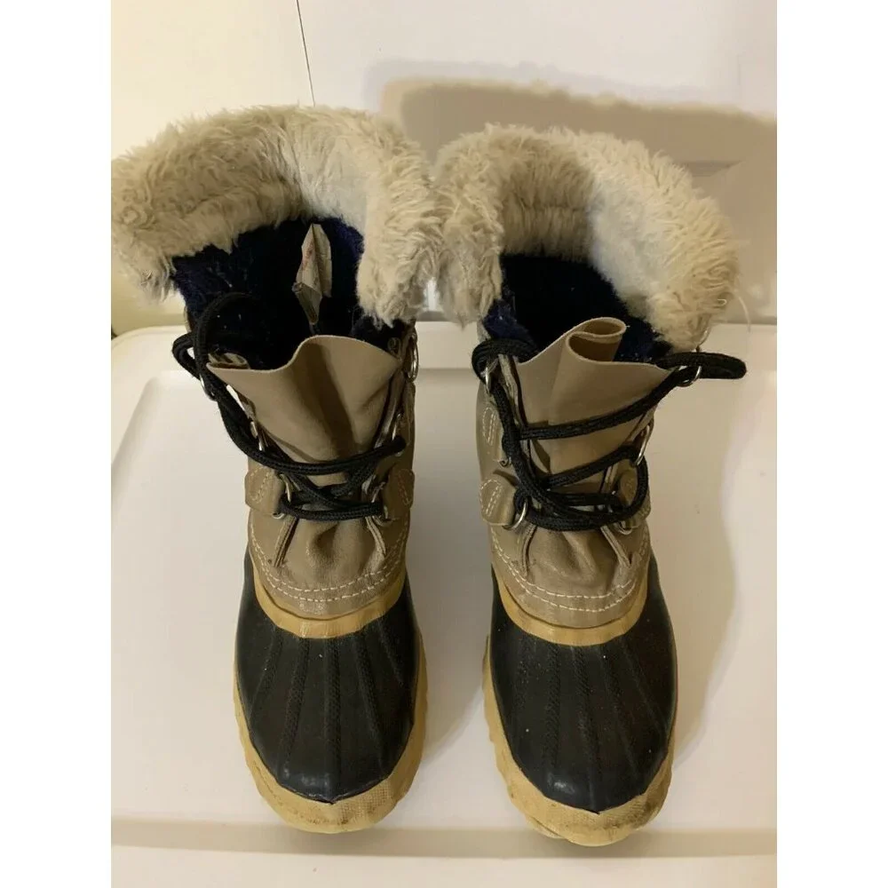 Sorel Manitou Insulated Duck Boot Winter Made In Canada Youth Size‎ 4